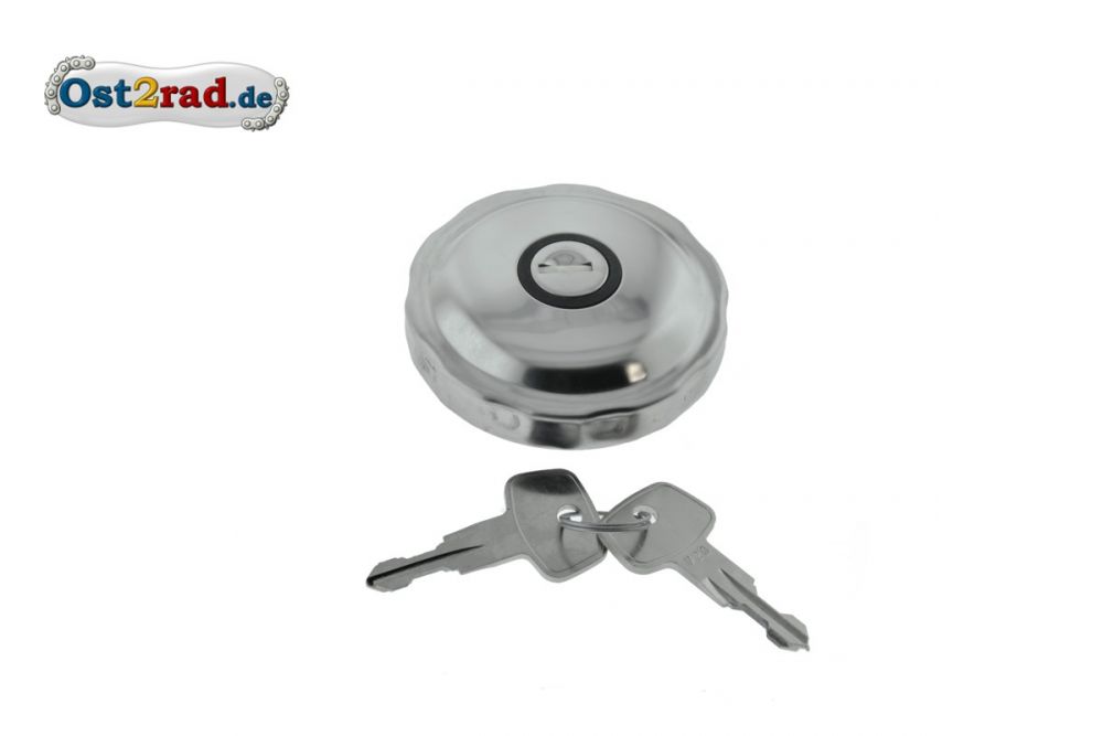 Tankdeckel verchromt SIMSON mit Schloss Tankdeckel verchromt SIMSON mit Schloss