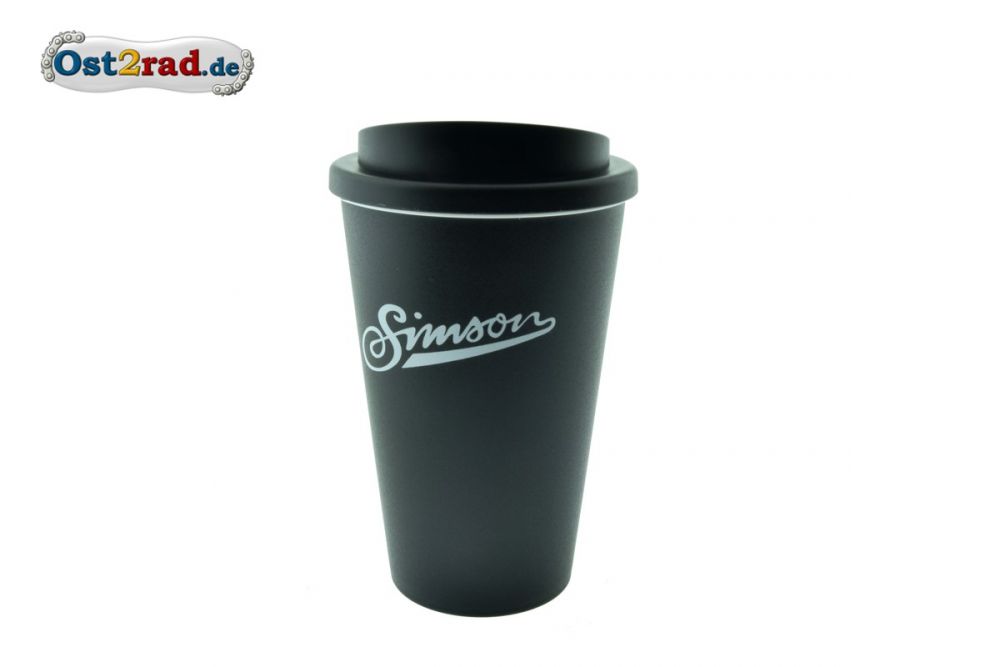 Thermobecher mit Schraubverschluss SIMSON schwarz 350ml Thermobecher mit Schraubverschluss SIMSON schwarz 350ml