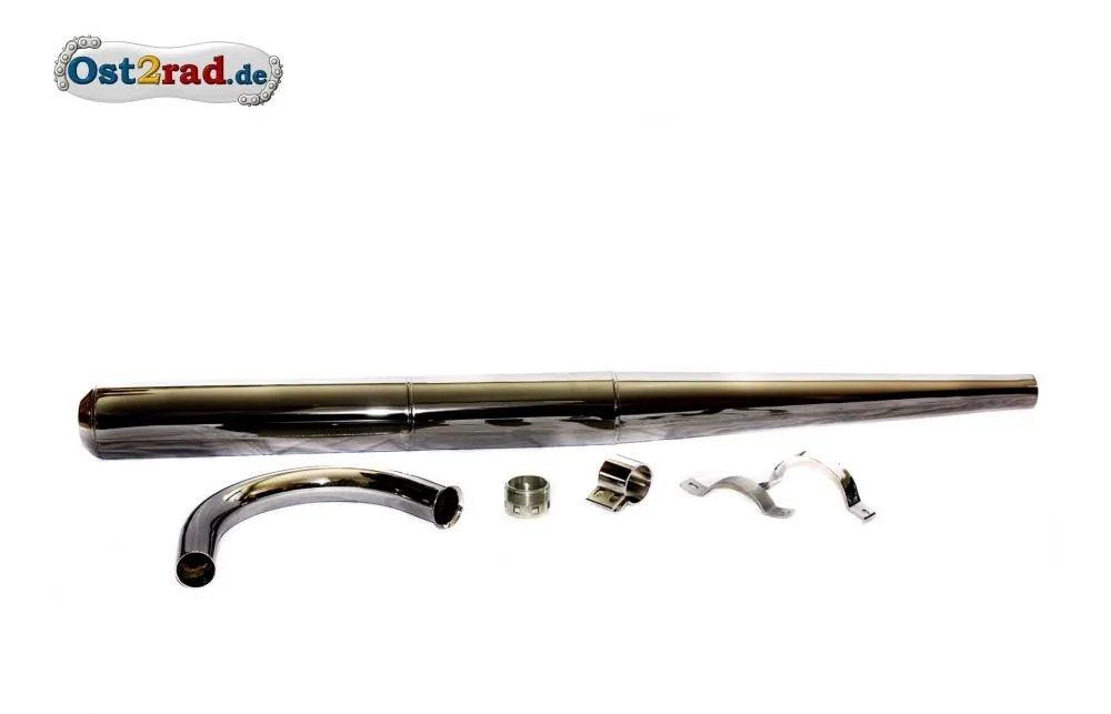 Auspuffsatz komplett passend für MZ TS250 TS250/1 offen Auspuffsatz komplett passend für MZ TS250 TS250/1 offen