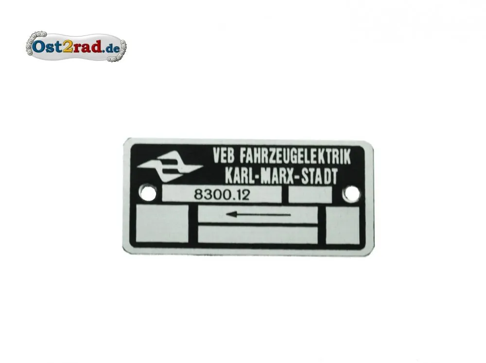 Typenschild Magnetzünder SIMSON AWO 425