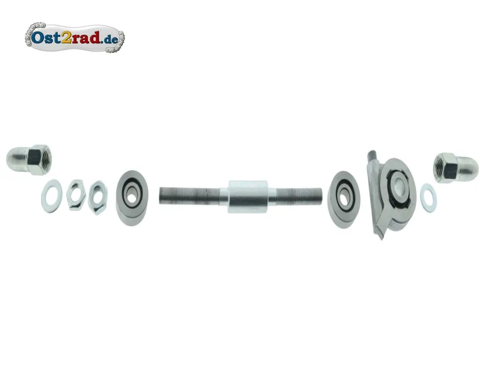 Umbausatz für Simson SR2, Achse vorn mit Nabentachoantrieb 12mm Umbausatz für Simson SR2, Achse vorn mit Nabentachoantrieb 12mm