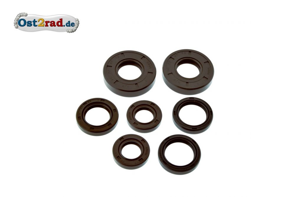 Satz Wellendichtringe Motor 7-teilig IWL Troll FKM braun Satz Wellendichtringe Motor 7-teilig IWL Troll FKM braun