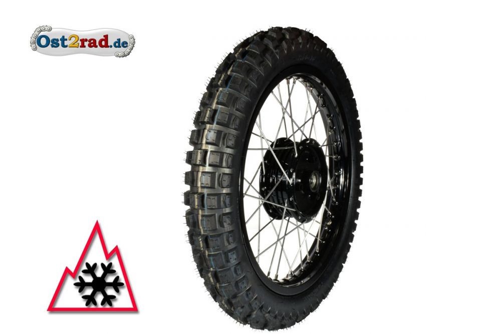 1 STÜCK Winter-Komplettrad SCHWARZ 2.75-16 für Simson S50 S51, Alu-Edelstahl 1 STÜCK Winter-Komplettrad SCHWARZ 2.75-16 für Simson S50 S51, Alu-Edelstahl