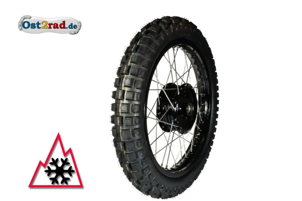1 STÜCK Winter-Komplettrad SCHWARZ 2.75-16 für Simson S50 S51, Alu-Edelstahl 1 STÜCK Winter-Komplettrad SCHWARZ 2.75-16 für Simson S50 S51, Alu-Edelstahl
