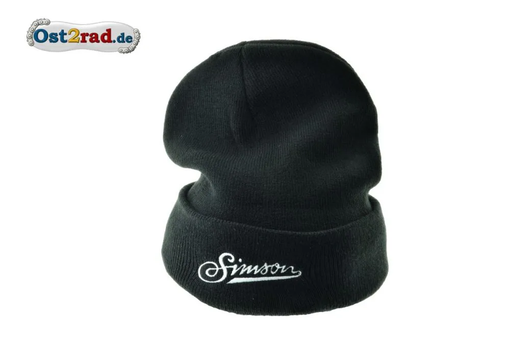 Wintermütze Beanie schwarz mit SIMSON Schriftzug Wintermütze Beanie schwarz mit SIMSON Schriftzug