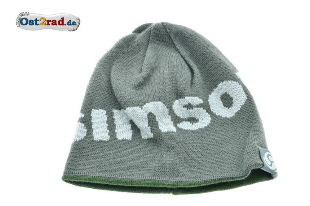 Wintermütze Beanie zum Wenden zweifarbig mit SIMSON Schriftzug Wintermütze Beanie zum Wenden zweifarbig mit SIMSON Schriftzug