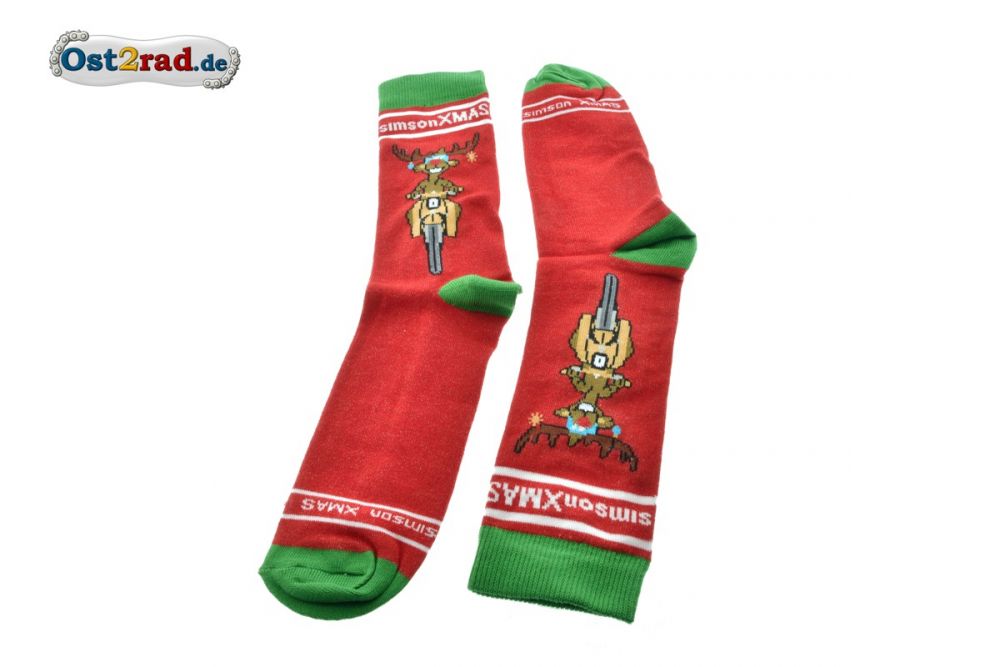 X-Mas Socken Rentier Simson Größe 39-42 X-Mas Socken Rentier Simson Größe 39-42