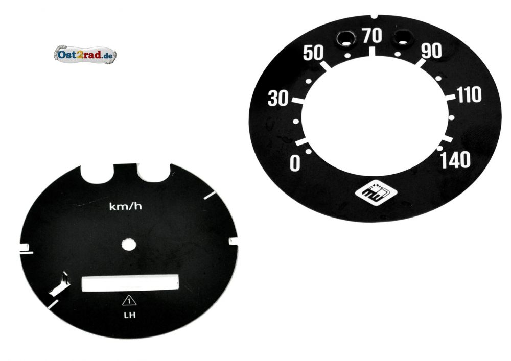 Tachoziffernblatt SET passend für MZ ES 250/0 /1 Tachoziffernblatt SET passend für MZ ES 250/0 /1