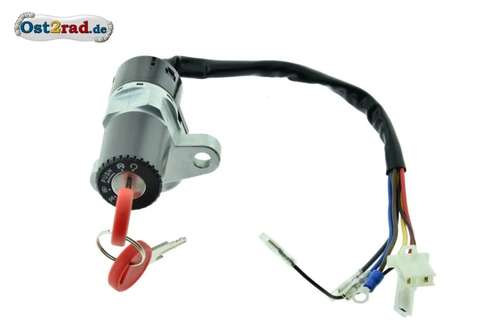 Ignition switch MZ, MuZ, Kanuni, ETZ, Saxon, Rotax, Steering lock Ignition switch MZ, MuZ, Kanuni, ETZ, Saxon, Rotax, Steering lock