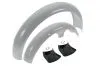 SET Kotflügel S50 S51 Schutzbleche, PPB SILBER mit Schmutzschutz