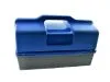 Werkstattkoffer Mehrzweckkasten DDR-Style - blau/schwarz